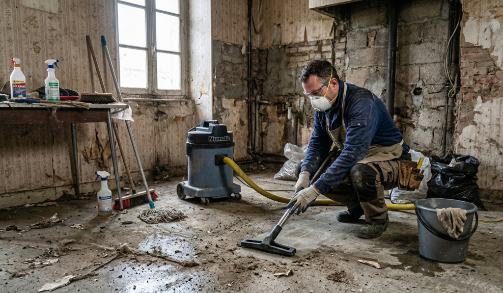 l'assainissement avant les travaux