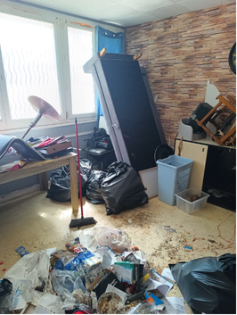 Débarras d’un logement réalisé par Pureos à Arras